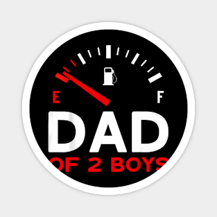 Dad Of 2 Boys Father'S Day Dad Magnet